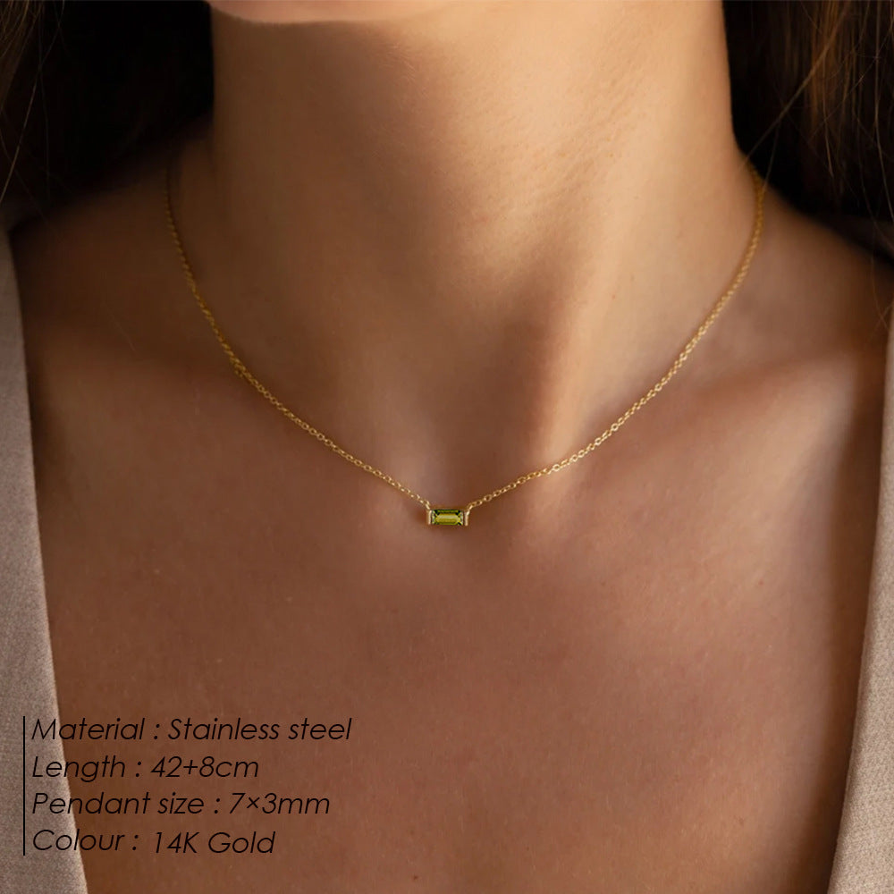 The Birthstone Layered Choker | 18K Gold-Plated
