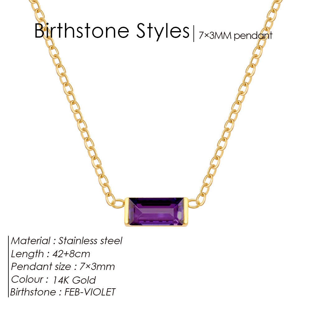 The Birthstone Layered Choker | 18K Gold-Plated