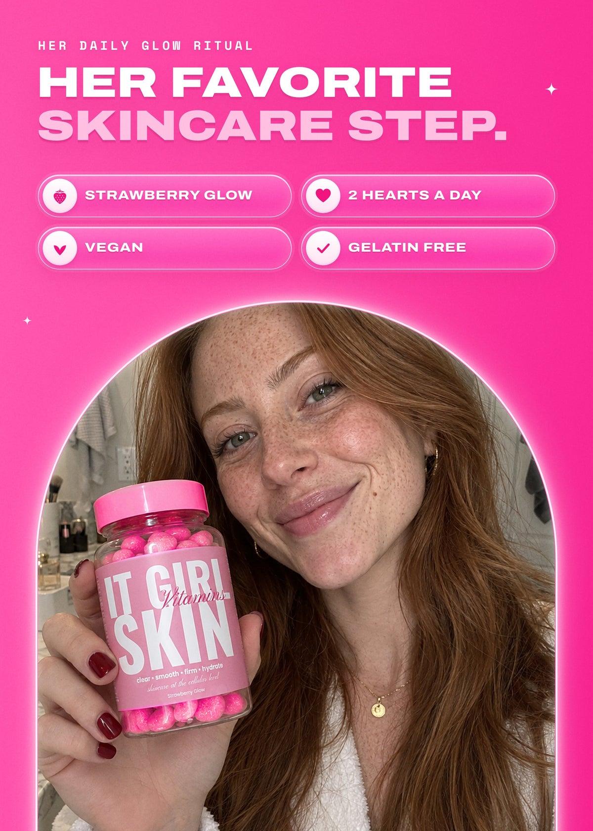 It Girl Skin | Strawberry Glow Beauty Gummies