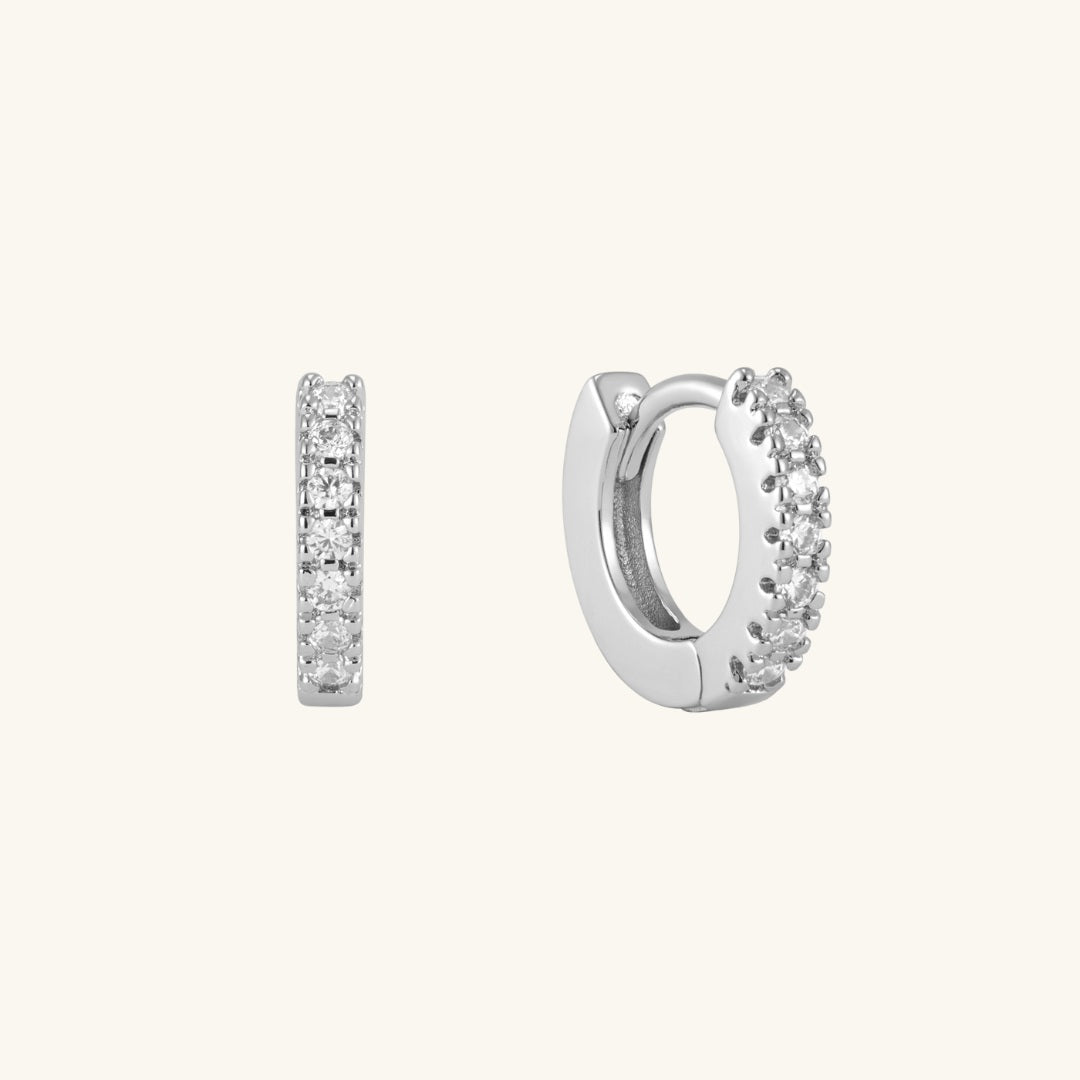 The Sparkle Huggie Hoops