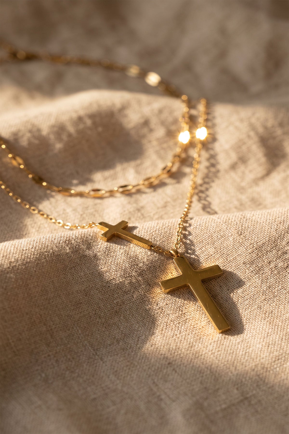 The Divine Layers Cross Necklace
