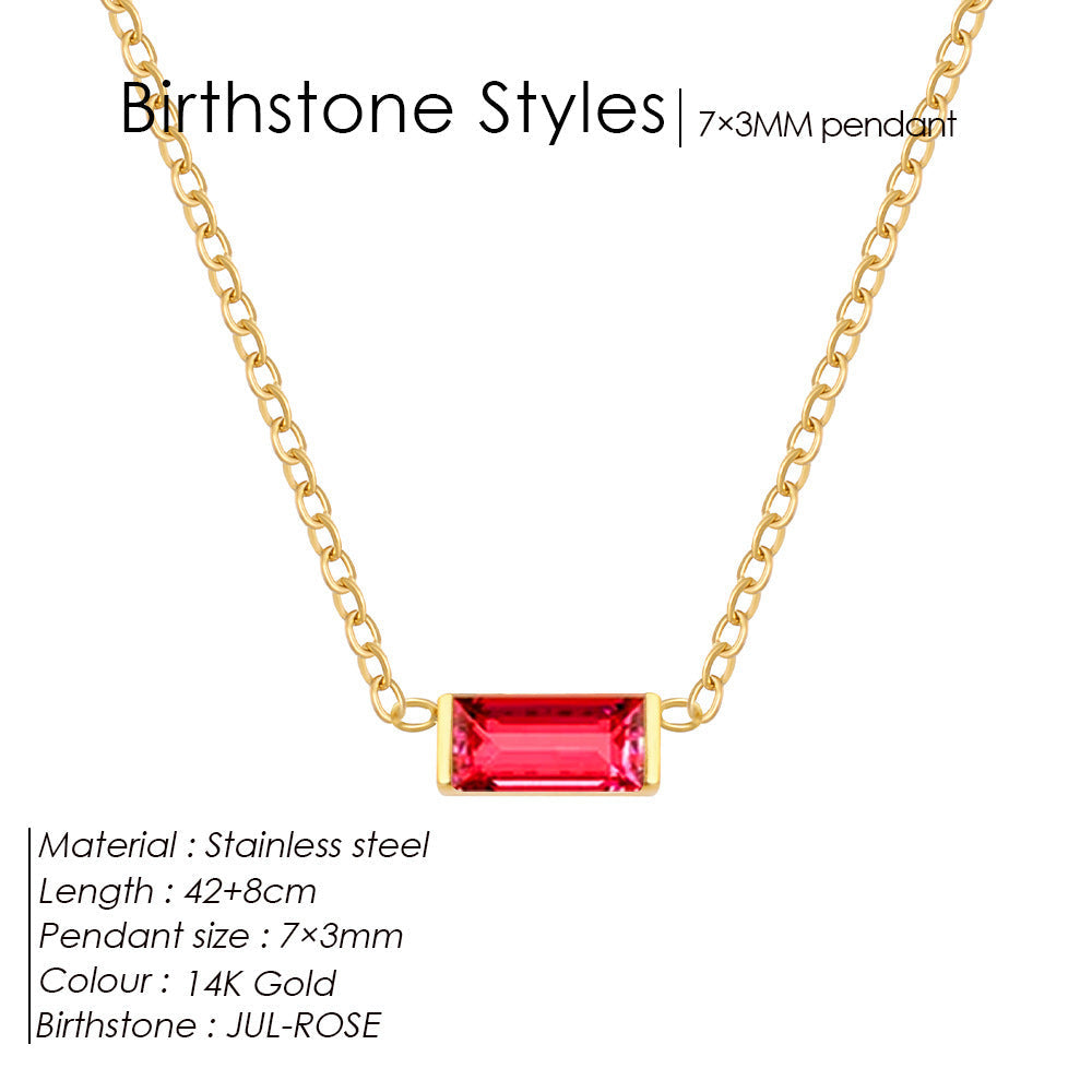 The Birthstone Layered Choker | 18K Gold-Plated
