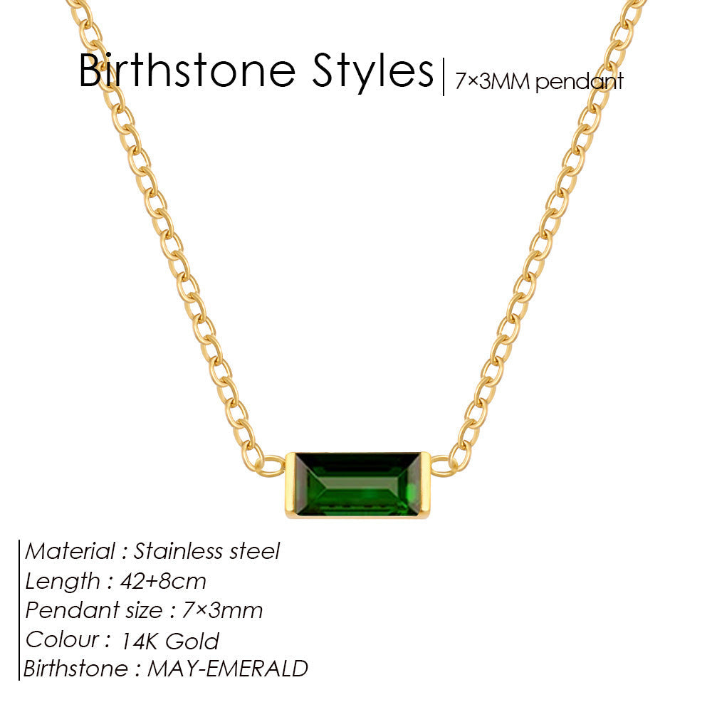 The Birthstone Layered Choker | 18K Gold-Plated