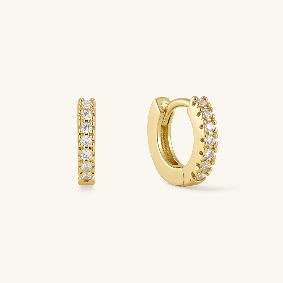 The Sparkle Huggie Hoops
