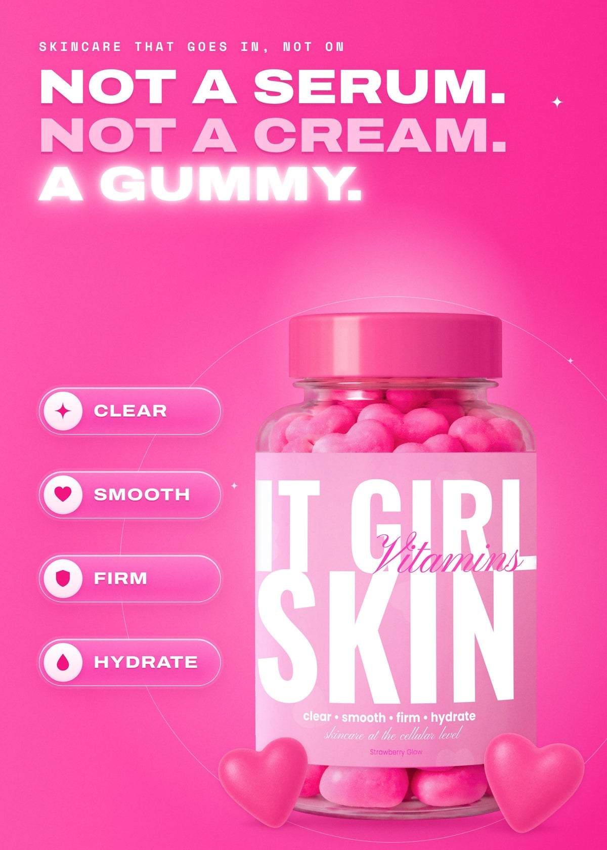 It Girl Skin | Strawberry Glow Beauty Gummies