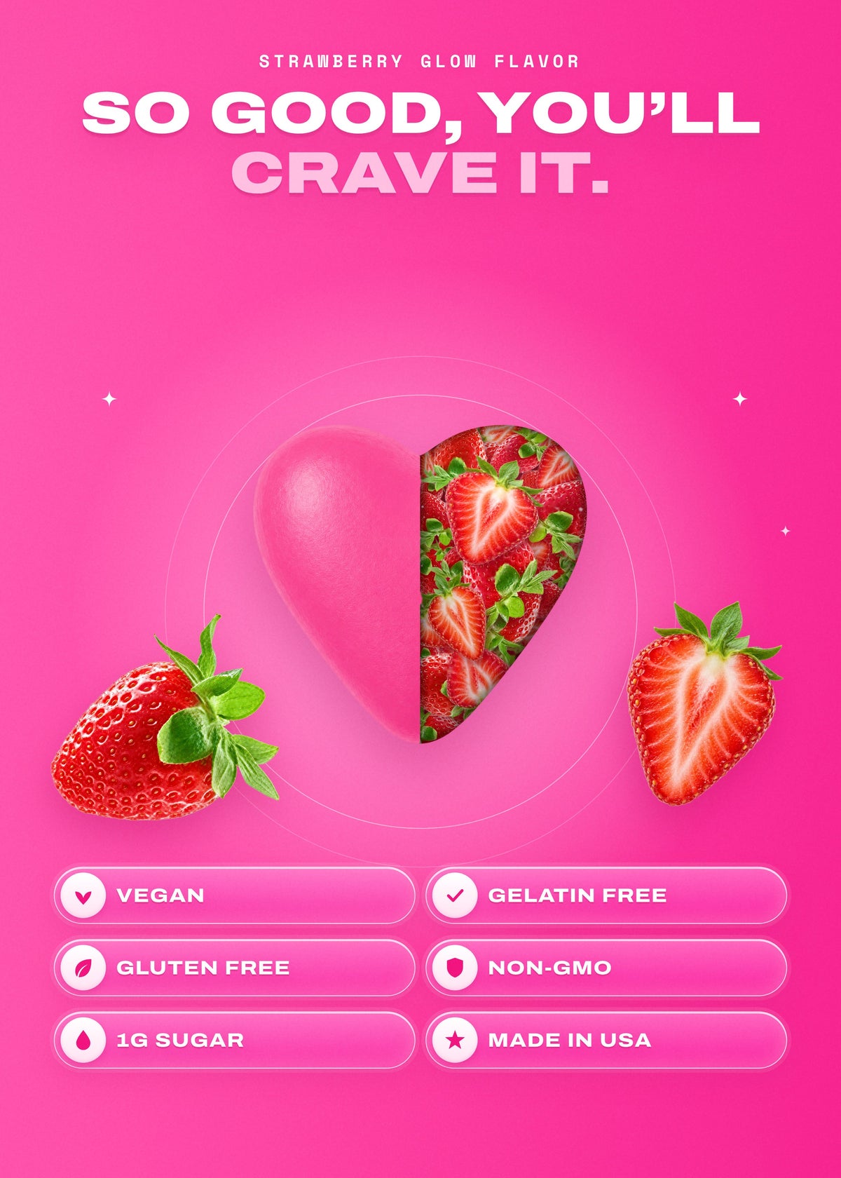 It Girl Skin | Strawberry Glow Beauty Gummies