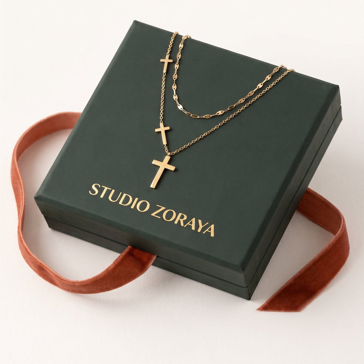 The Divine Layers Cross Necklace