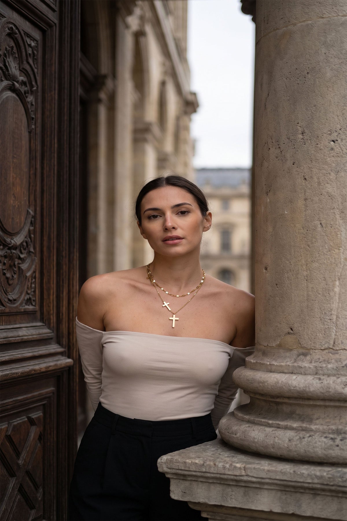 The Divine Layers Cross Necklace